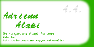 adrienn alapi business card